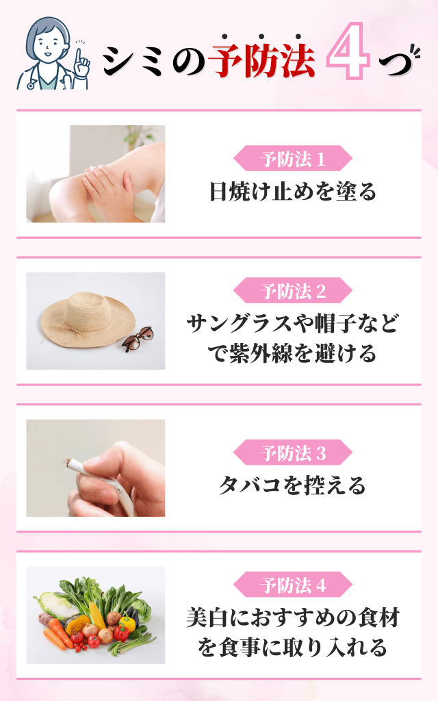 シミの予防法